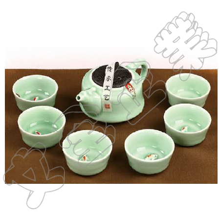 CR26青瓷茶具套裝+手提袋 CR26青瓷茶具套裝+手提袋