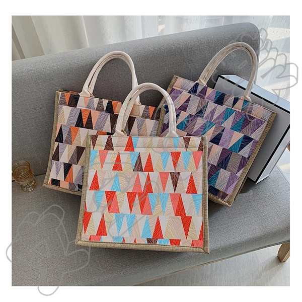 幾何帆布托特包 幾何帆布托特包